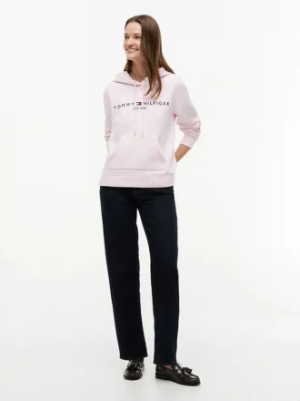 Tommy Logo Fleece-hettegenser
