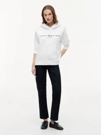 Tommy Logo Fleece-hettegenser