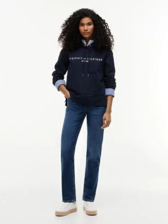 Tommy Logo Fleece-hettegenser