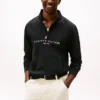 Tommy Logo Quarter-Zip-genser