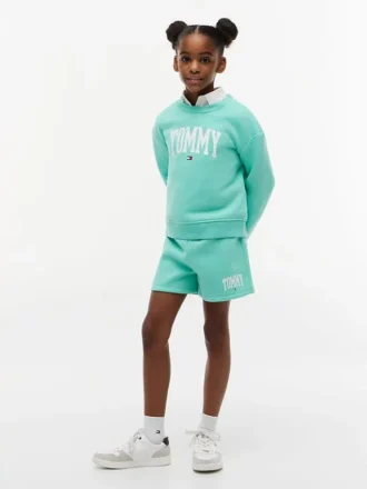Tommy Logo-sweatshorts for barn