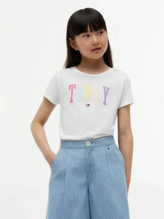 Tommy-logo-T-skjorte for barn