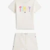 Tommy-logo T-skjorte og shortsett til babyer