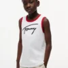 Tommy-logo-tanktop med skrift for barn