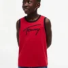 Tommy-logo-tanktop med skrift for barn