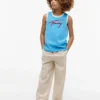 Tommy-logo-tanktop med skrift for barn