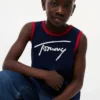 Tommy-logo-tanktop med skrift for barn