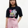 Tommy Puff Print T-skjorte for barn