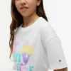 Tommy Puff Print T-skjorte for barn