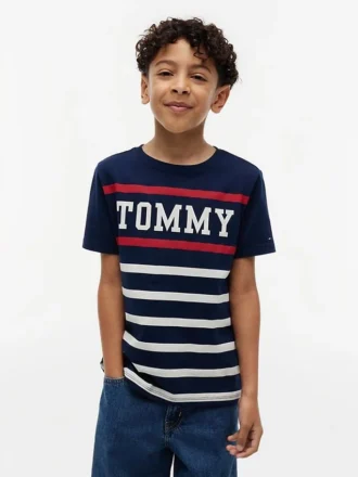 Tommy Stripe T-skjorte for barn