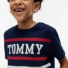 Tommy Stripe T-skjorte for barn