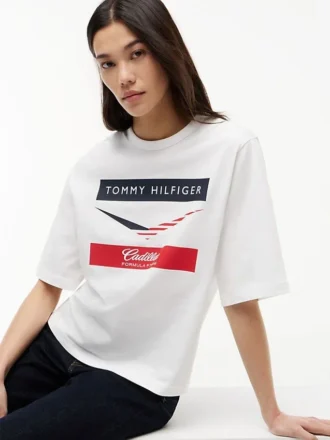Tommy x Cadillac F1® Team Boxy Chevron T-skjorte