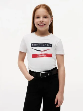 Tommy x Cadillac F1® Team Chevron T-skjorte for barn
