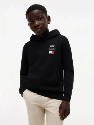 Tommy x Cadillac F1® Team Logo-hettegenser for barn