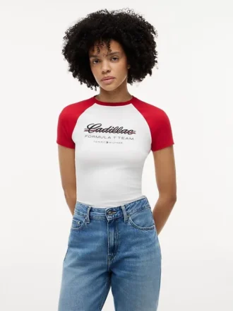 Tommy x Cadillac F1® Team Raglan T-skjorte