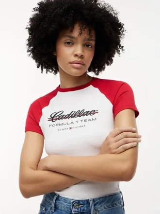 Tommy x Cadillac F1® Team Raglan T-skjorte