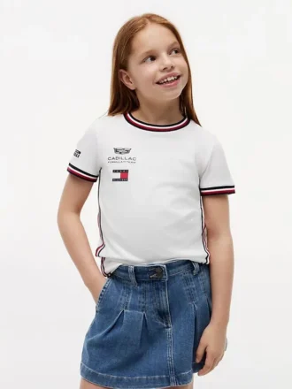 Tommy x Cadillac F1® Team Replica T-skjorte for barn