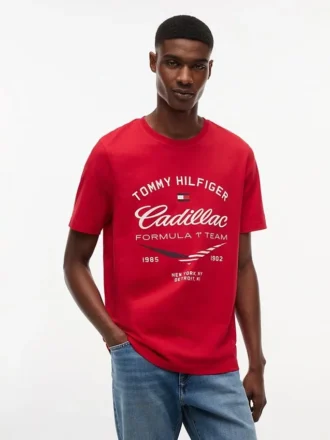 Tommy x Cadillac F1® Team Retro Chevron T-skjorte