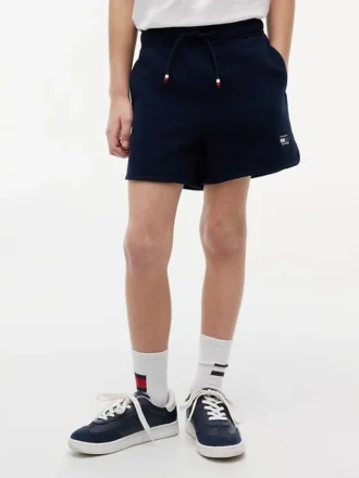 Tonal flagglogo-sweatshorts for barn