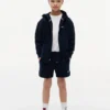 Tonal flagglogo-sweatshorts for barn