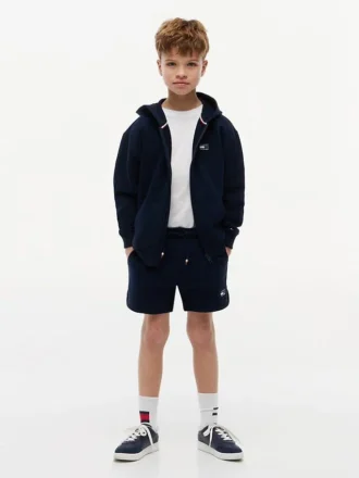 Tonal flagglogo-sweatshorts for barn