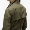 Trenchcoat med dobbeltspent belte