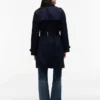 Trenchcoat med dobbeltspent belte