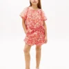 Tropisk print-shorts med volanger for barn