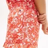 Tropisk print-shorts med volanger for barn
