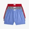 Trykte vevde boxershorts, 3-pak