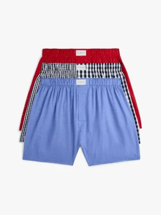 Trykte vevde boxershorts, 3-pak