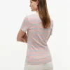 V-halset stripet Favorite T-skjorte