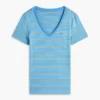 V-halset stripete Favorite T-skjorte