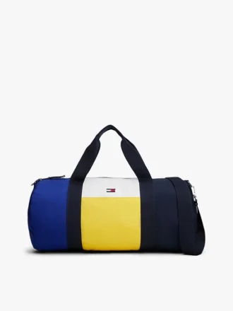 Vannavstøtende duffelbag med fargeblokker