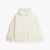 Vannavstøtende kort parkas med hette