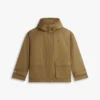Vannavstøtende kort parkas med hette