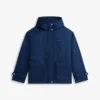 Vannavstøtende kort parkas med hette