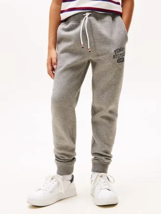Varsity-joggebukse i børstet fleece for barn