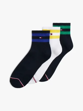 Varsity Stripe Quarter-Top Sokker 3-pak