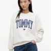 Varsity Tommy Logo-genser med rund hals