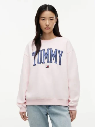 Varsity Tommy Logo-genser med rund hals