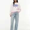 Varsity Tommy Logo-genser med rund hals