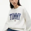 Varsity Tommy Logo-genser med rund hals