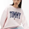 Varsity Tommy Logo-genser med rund hals