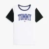 Varsity Tommy Logo Ringer T-skjorte
