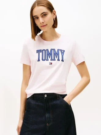 Varsity Tommy-logo-T-skjorte