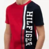 Vertikal fargeblokk-T-skjorte med logo for barn