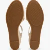 Vevd espadrille-sandale med kilehæl