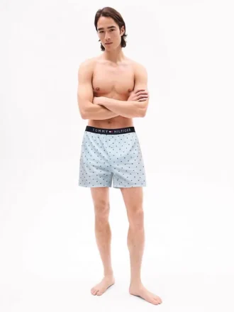 Vevde boxershorts med flaggmønster over hele