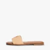 Vevde sandaler med monogram